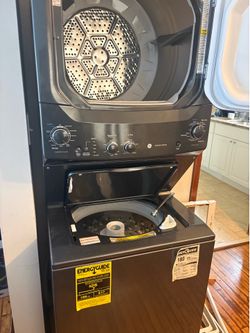 GE stackable washer/dryer set