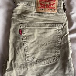 Men’s Levi’s 514 Khaki Jeans 