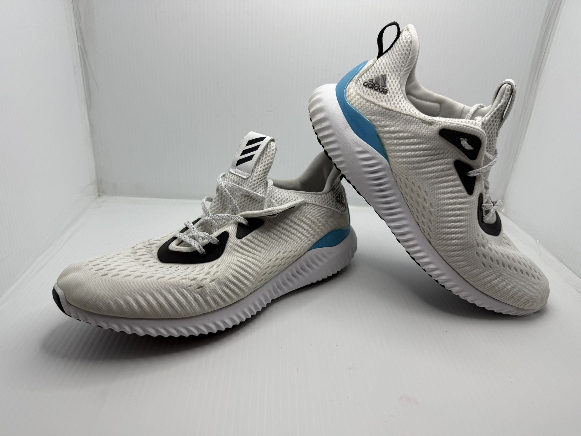 Adidas Alphabounce 1 FTWWHT/Cblack/Skyrus GV8828 Men's 10.5