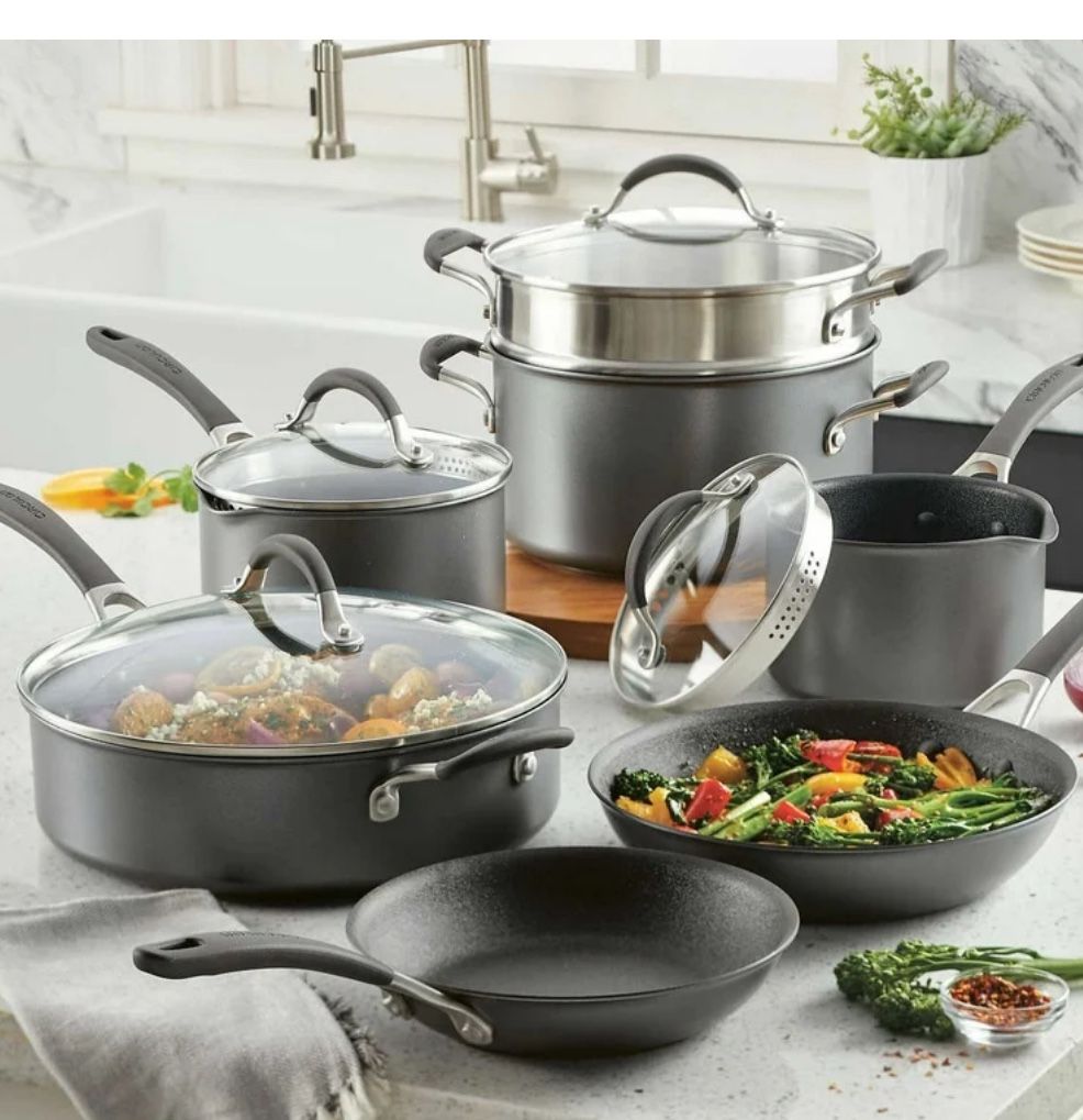 Circulon A1 Series with ScratchDefense 11 Piece Non-Stick Cookware Set ( used )