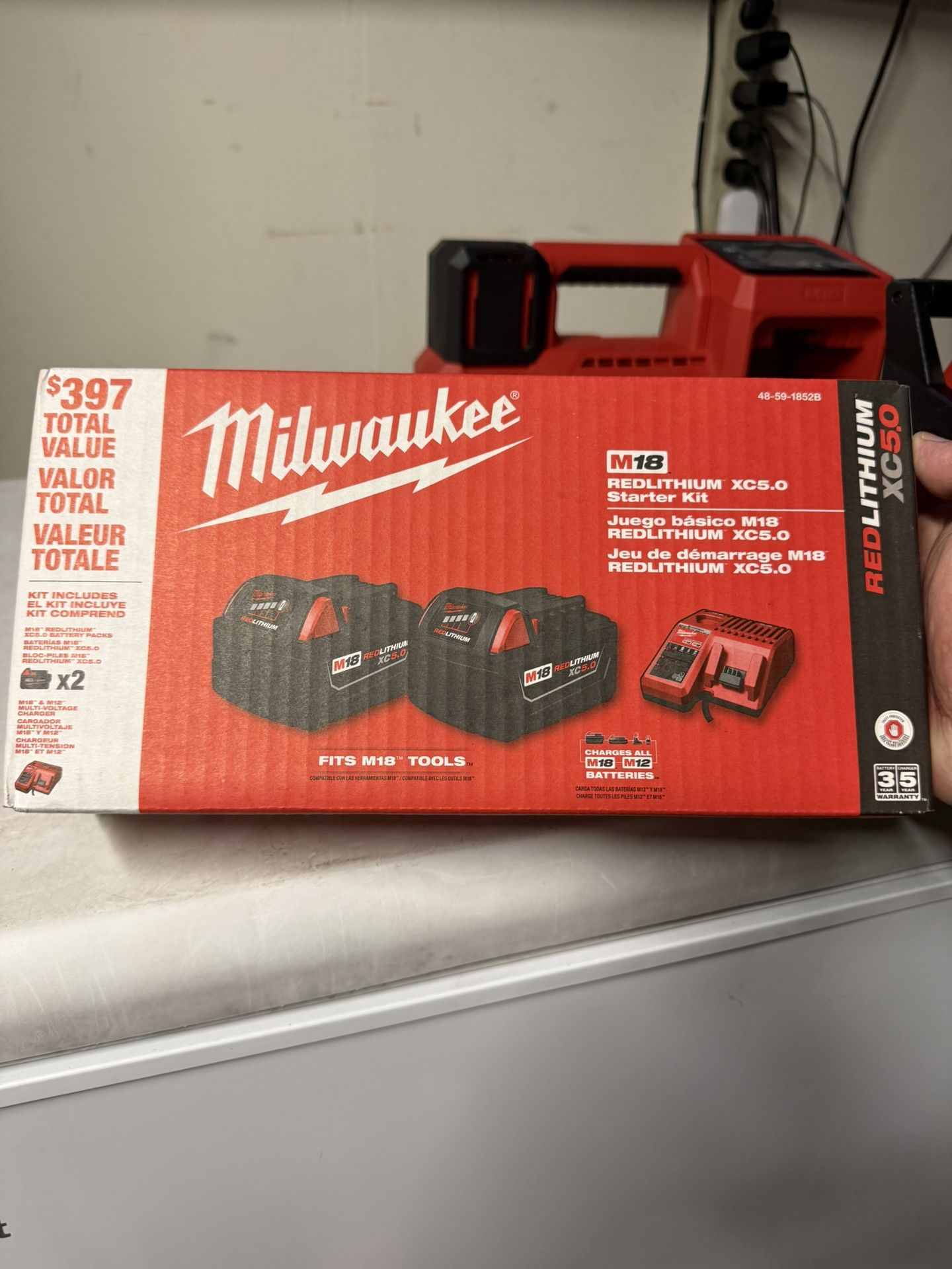 Milwaukee M18 Red Lithium XC 5.0 Starter Kit