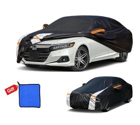 Honda Accord Car Cover 100% Waterproof All Weather, Gift with Towel, 10 Layers Car Cover Custom Fit 2001-2026 Honda Accord, Full Exterior Cover Rain S
