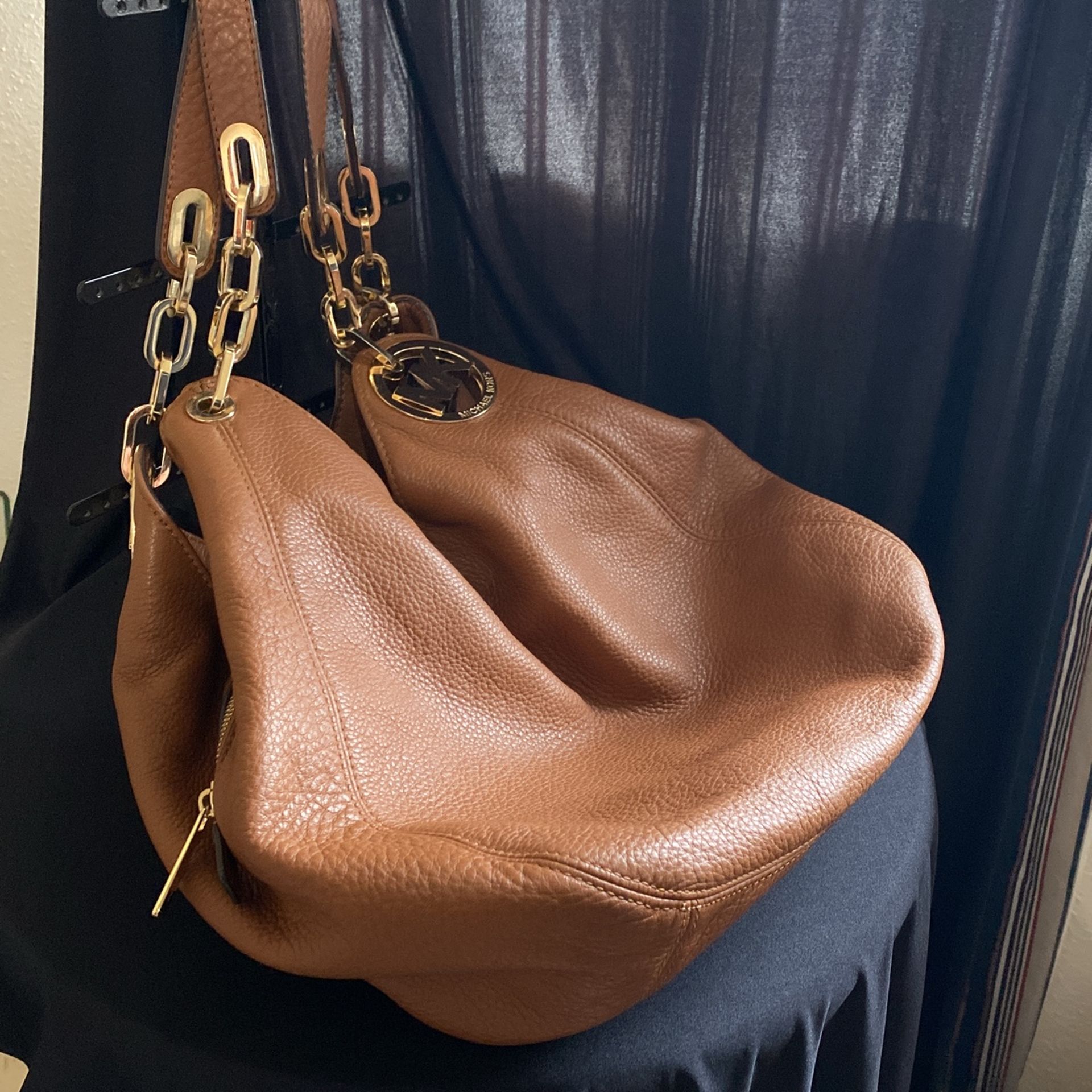 Michael Kors Brown Pebble Leather Bag