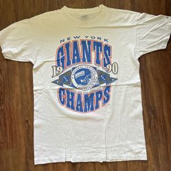 Starter 1990 New York Giants Champs Vintage Single Stitch Tee L