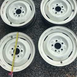 Steel Rims 15x6  5 .4 1/2 Bolt Pattern 