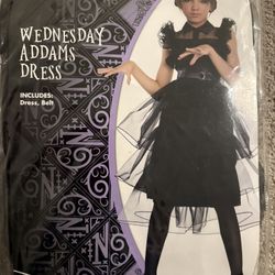 Wednesday Kids Costume Size Small