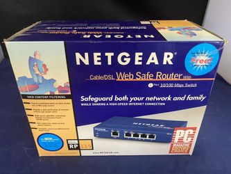 Netgear RP114 Cable/DSL Web Safe Router 100 Mbps 4 Port 10/100