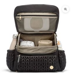 HAPP Brand Diaper Backpack /Mommy Bag (Black) - Good Condition + Brand New Diaper Pad