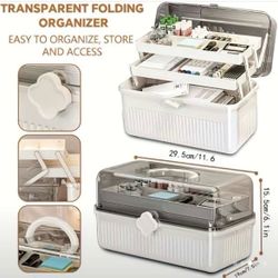 New Large Capacity Storage Box for Medicine, Cosmetic and Art Supplies