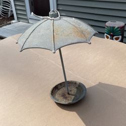 Vintage Cast Iron Bird Feeder