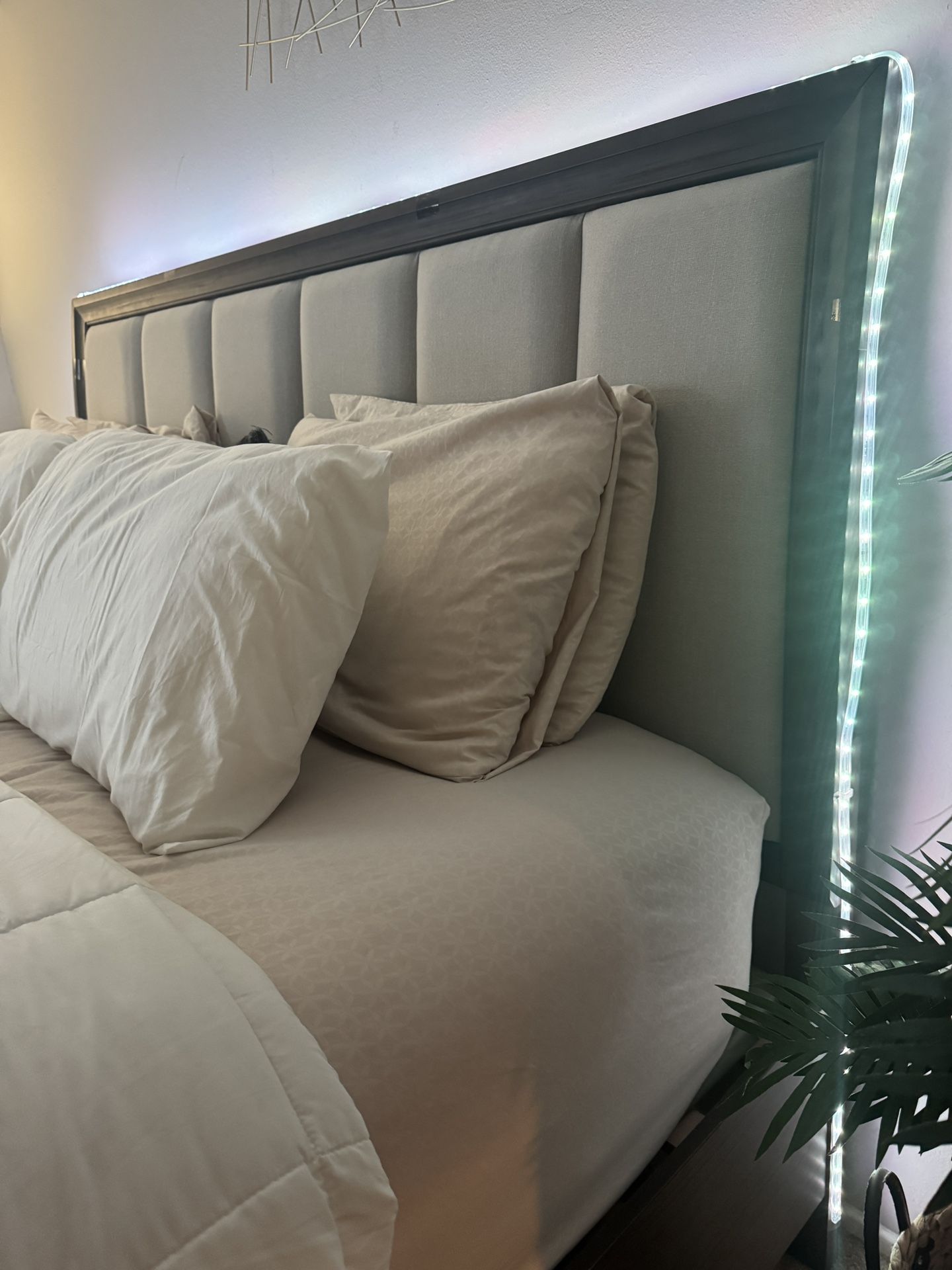 Wooden Bed And Dresser