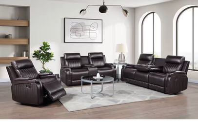 SUPER SALE Ethan Reclining Brown ✨☺️😎🔥📍🤓🚛