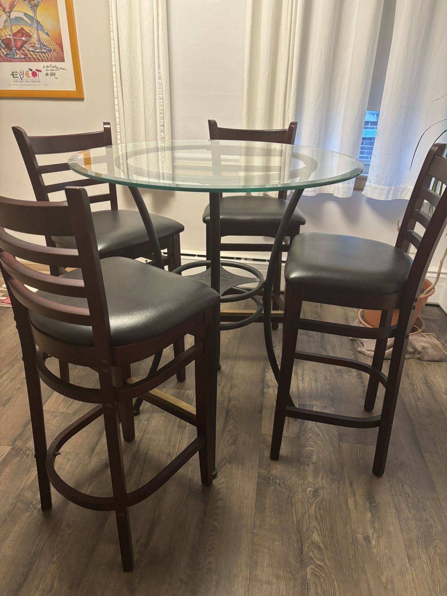 High Top Cafe Table And Chairs 