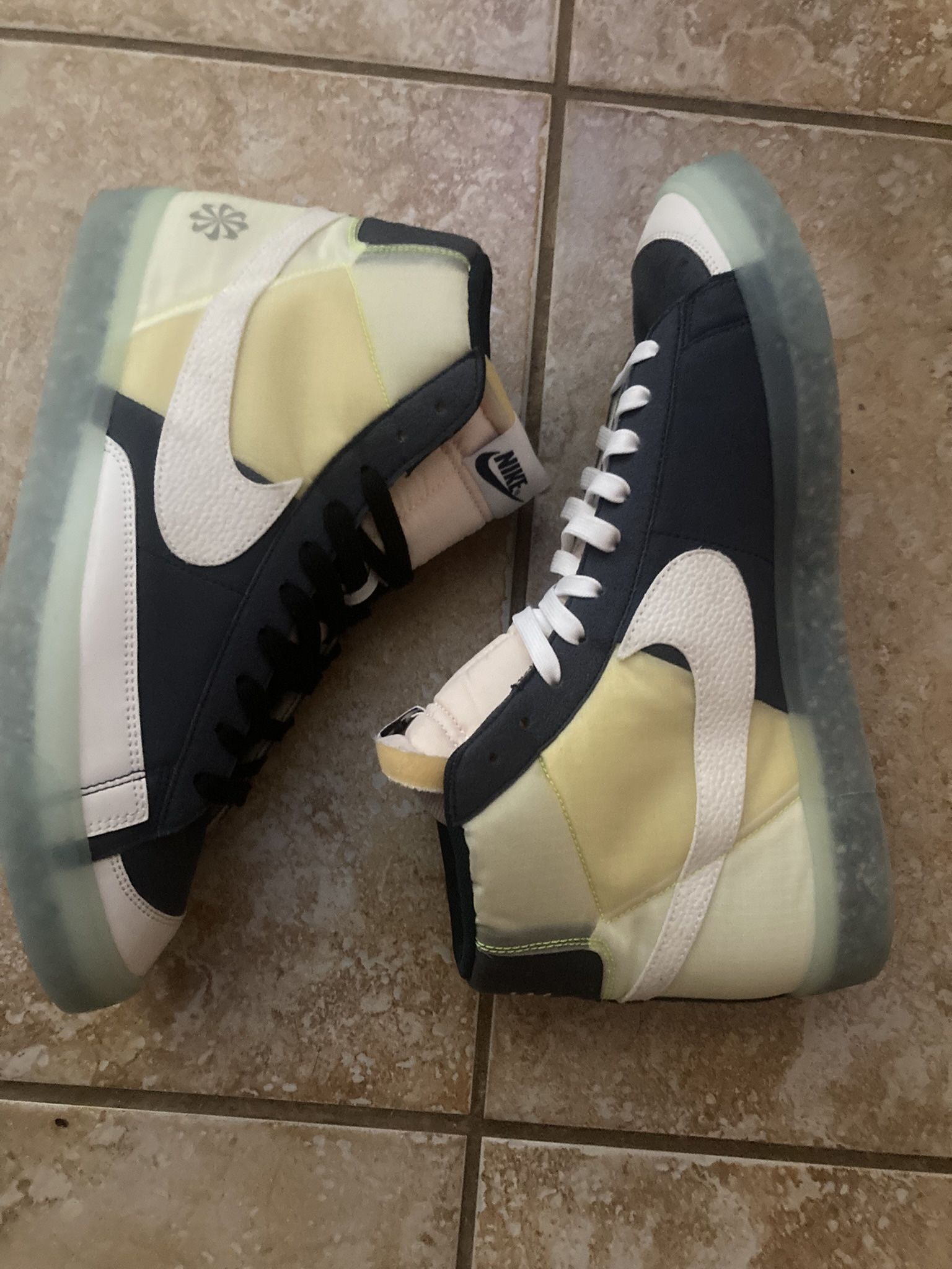 Nike Blazer Mid 77 Move To Zero Armory Navy Size 12 high top tennis shoes sneakers