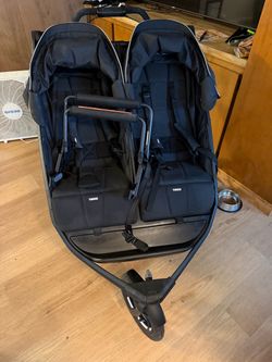 Thule Urban Glide 3 Double Jogging Stroller + Adapter!