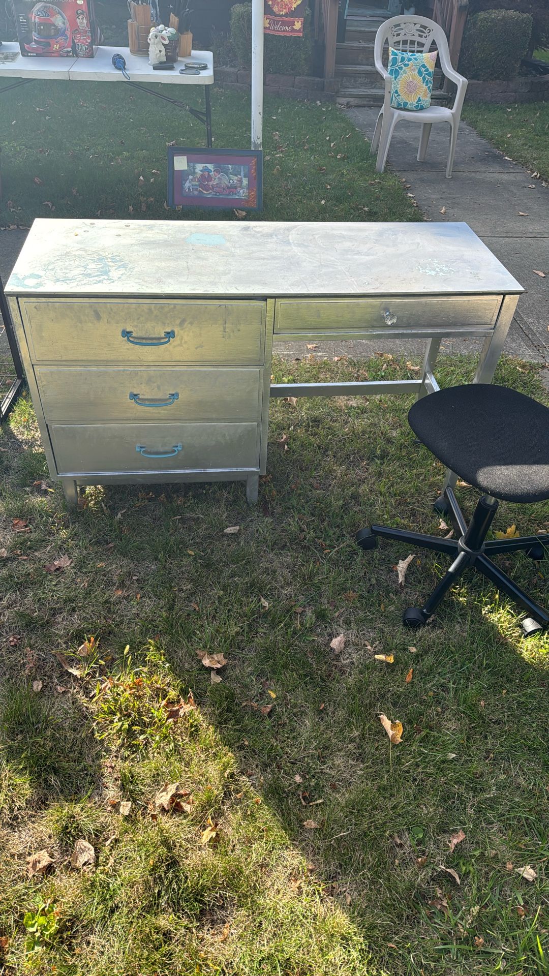 Desk With Free Chair