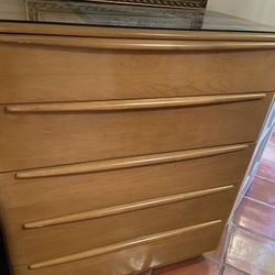 Haywood Wakefield Dresser And Twin Bed From