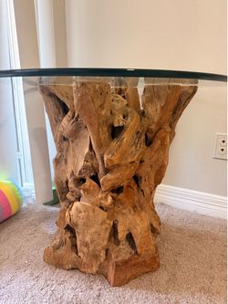 Wooden stump Side table