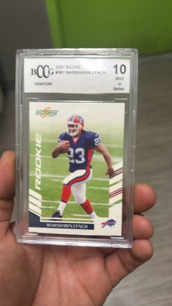 2007 Score Marshawn Lynch Rookie Card BCCG 10
