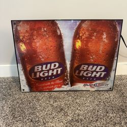 Vintage Bud Light electric light up Sign