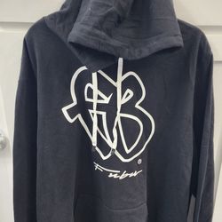 NEW Fubu Black Hoodie w/Puff Print Mens 3XL