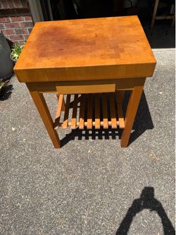Butcher block work station