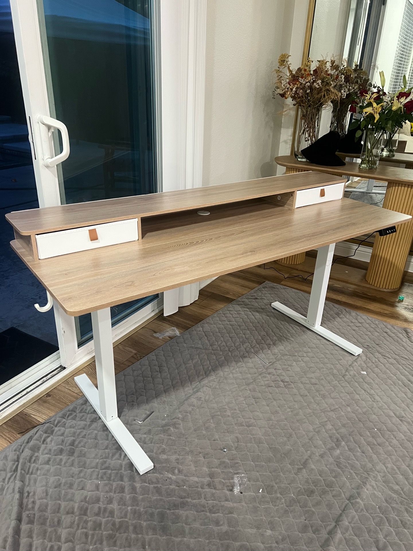 Standing Desk with Two Drawers