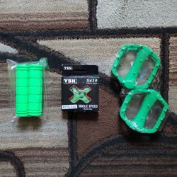 NEW Bicycle Bmx Parts Bundle Green