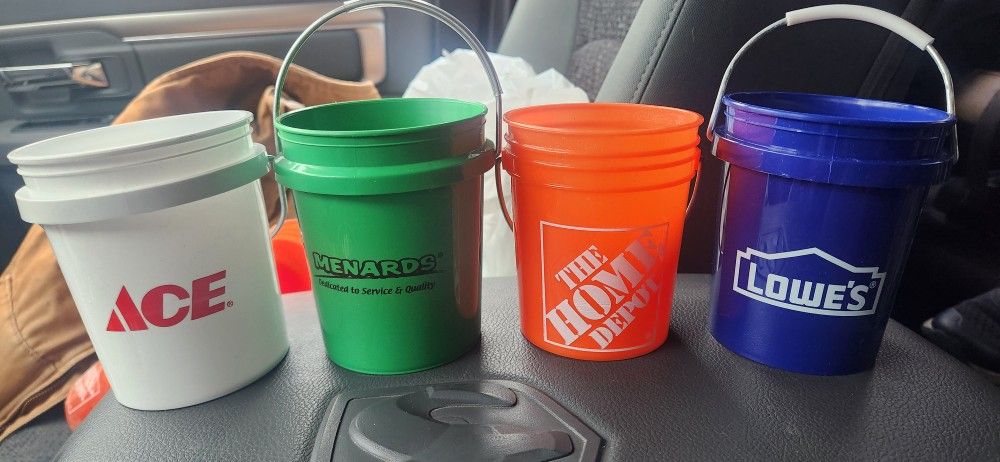 Mini Bucket Set Lowes, HD, Menards And Ace 
