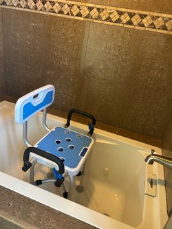 Swivel shower chair