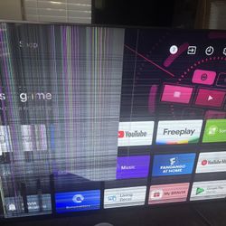 Sony 75inch Cracked TV