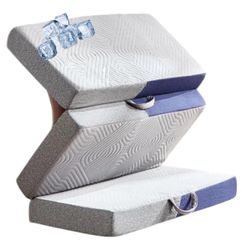 Cooling Trifold Memory Foam Mattress Twin 4” Foldable Guest/Camping/Yoga – NEW – $105 TODAY