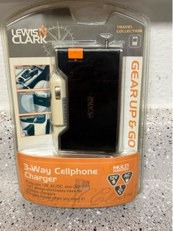 Lewis Clark- 3 Way Cellphone Charger