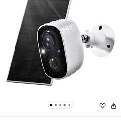 Solar Security Cameras Wireless Outdoor, Outdoor Camera Wireless 2-Way Talk Battery Powered Wi-Fi Cameras for Outside/Indoor