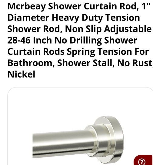 Shower Curtain Rod Cortina Para Baño Palo