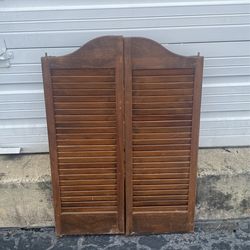 Wooden barn doors