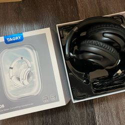 TAGRY H08 Bluetooth Headphones with Mic for Sports