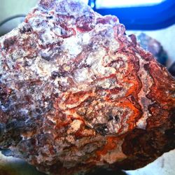 AMBER TURQUOISE PAINTED JASPER 