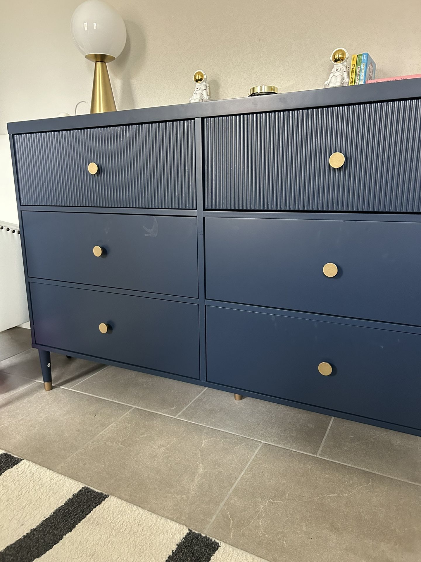 Cosmopolitan Living Elizabeth Dresser With Gold Knobs