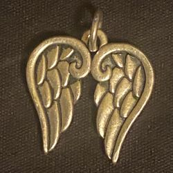 James Avery Sterling Silver Guardian Angel Wings Charm Uncut Loop $59 Retail