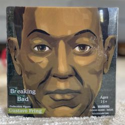 BREAKING BAD COLLECTIBLE FIGURE GUSTAVO FRING BURNED HEAD& CHICKEN BUCKET