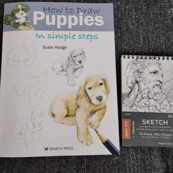 Puppy Drawing 2x Book (s) How To Sketch Easy Learning To Draw