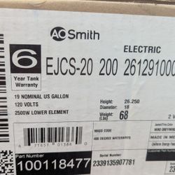 19 Gallon AO Smith Water Heater