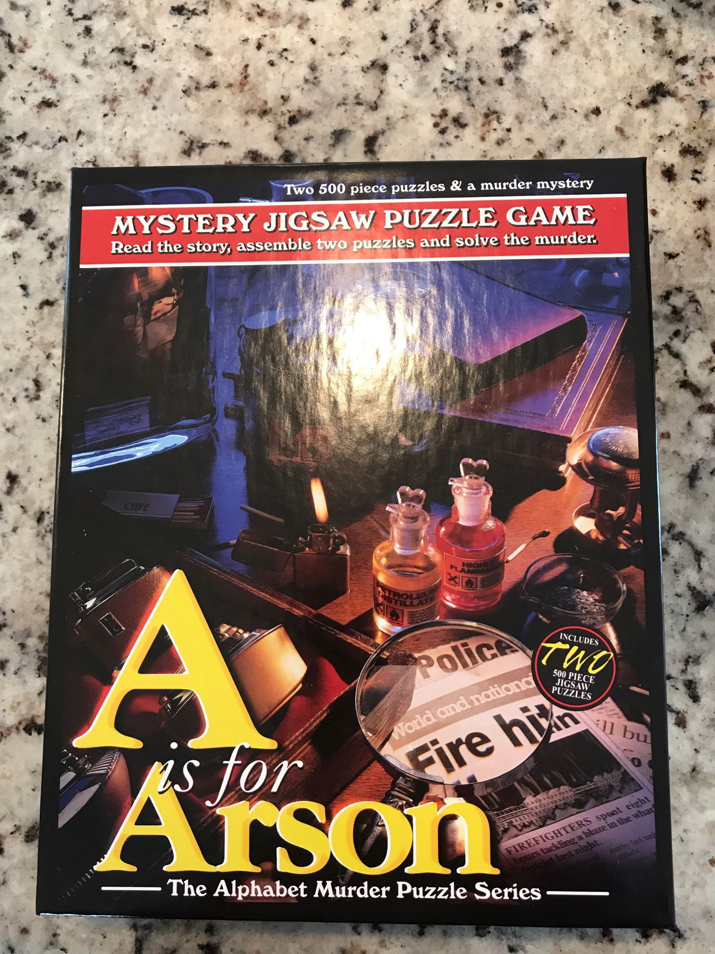 A is for Arson Mystery Jigsaw Puzzle by TDC Games