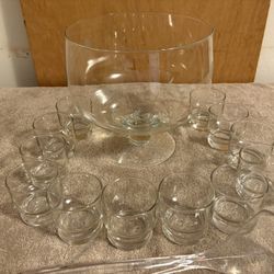 Princess House Punch Bowl Set