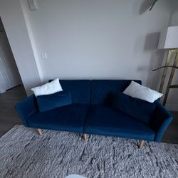 Blue Loveseat