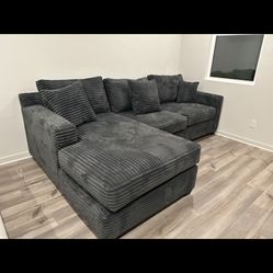 Brand new comfy corduroy sectional