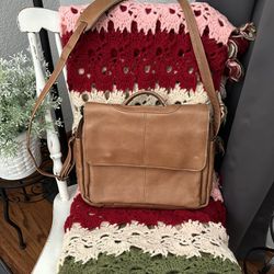Vintage Romag Leather Briefcase Shoulder Messenger Bag