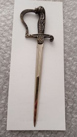 Vintage Mid-Century Lion Head Letter Opener