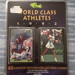 Unopened World Class Athletes 60 Limited Edition Collectible Cards 